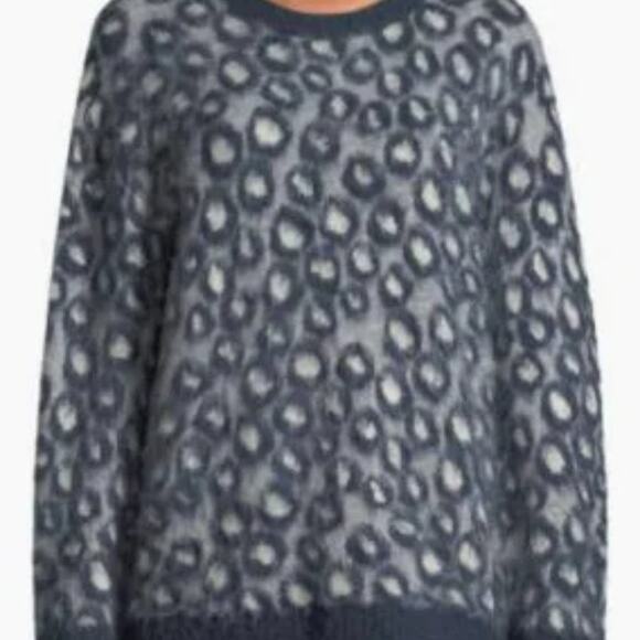 Current/Elliott Size 3 Cali Leopard-Print Pullover | Size Large - Picture 9 of 9